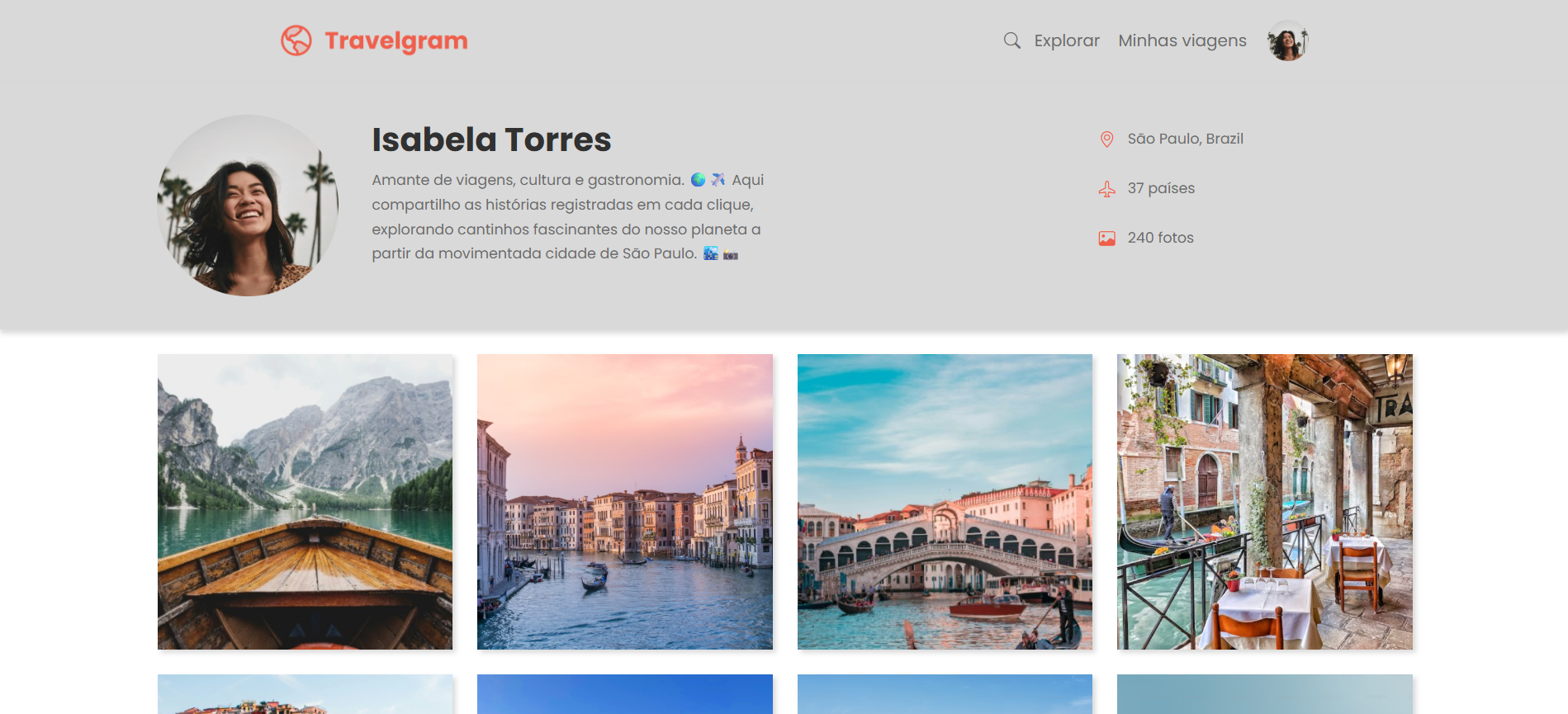 Projeto desenvolvido como layout de uma rede social